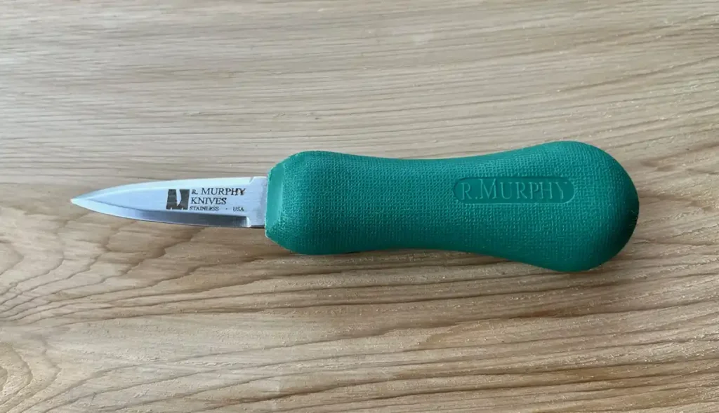 R. Murphy Shucking Knife - Green handle